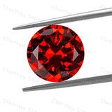 11.0mm 5.0ct Red Round Cut Zircon Gemstone for Jewelry - Loose