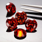 11.0mm 5.0ct Red Round Cut Zircon Gemstone for Jewelry - Loose