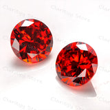 11.0mm 5.0ct Red Round Cut Zircon Gemstone for Jewelry - Loose
