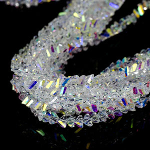 Austrian Crystal Beads Spacers Triangular Glass Loose Beads
