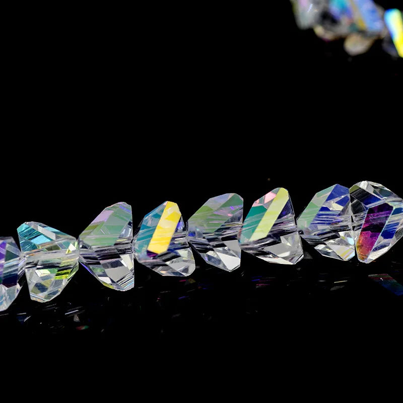 Austrian Crystal Beads Spacers Triangular Glass Loose Beads