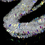 Austrian Crystal Beads Spacers Triangular Glass Loose Beads