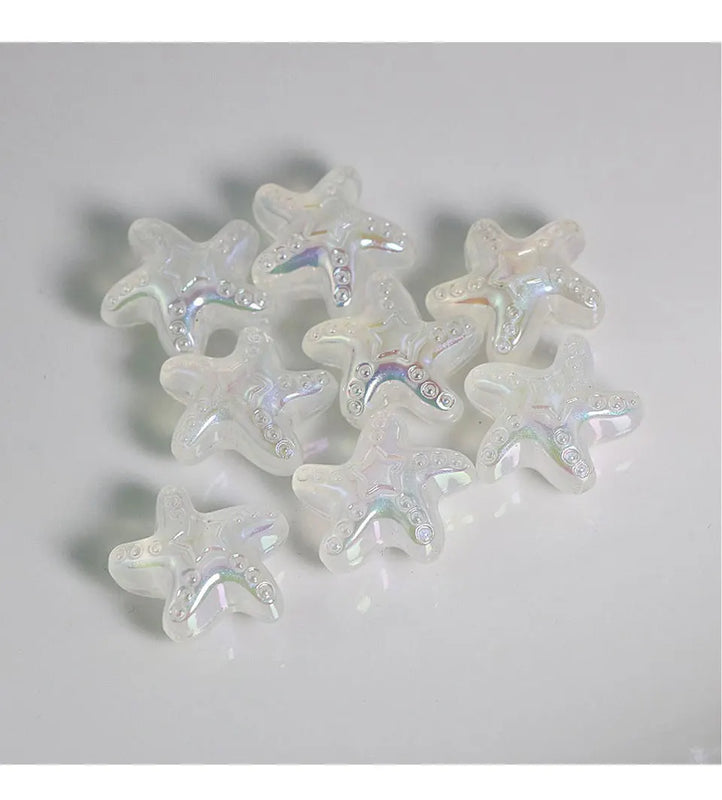 AB Crystal Starfish Beads Jewelry Making DIY Charms Supplies