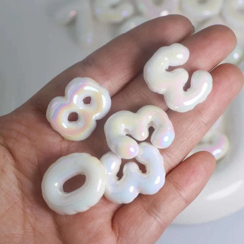 Arabic Numerals Beads for DIY Jewelry Making Decoration