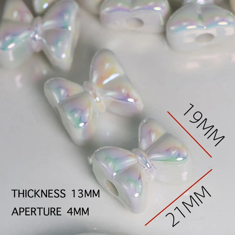 AB Bow Beads For Jewelry Making DIY Decoration Phone Chain Keychain