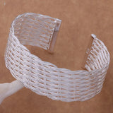 Silver Mesh Bangle Bracelet - Hot Sterling Jewelry