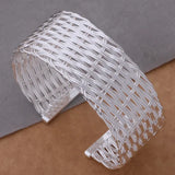 Silver Mesh Bangle Bracelet - Hot Sterling Jewelry