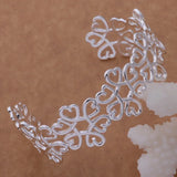Patterned Sterling Bangle Bracelet