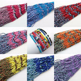 Colorful Rainbow Thread Friendship Bracelets