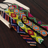 Colorful Seed Beaded Brazil Hemp Woven Bracelet Hippy Boho Friendship Bracelet