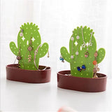 Cactus Shape Jewelry Display Stand Necklace Earring Holder Organizer Storage