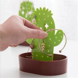 Cactus Shape Jewelry Display Stand Necklace Earring Holder Organizer Storage