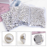 ABS Clawless Pearls Sewn on Rhinestone Wedding Dress Bags Handwork Crafts DIY