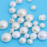 ABS Clawless Pearls Sewn on Rhinestone Wedding Dress Bags Handwork Crafts DIY