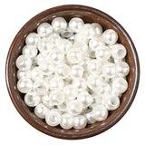 Big Hole ABS Pearl Round Beads for DIY Jewelry - 8/10/12/16mm