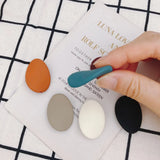 ABS Matte Rubber Paint Straight Hole DIY Jewelry Hair Accessories 6pcs