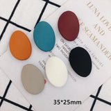 ABS Matte Rubber Paint Straight Hole DIY Jewelry Hair Accessories 6pcs