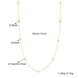 Colorful Gem Butterfly Necklace 925 Sterling Silver Women's Jewelry