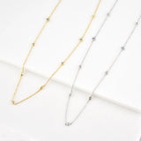 Colorful Gem Butterfly Necklace 925 Sterling Silver Women's Jewelry