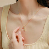 Butterfly Sterling Silver Girls Necklace Pendant Footprint Fine Jewelry
