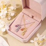 Butterfly Sterling Silver Girls Necklace Pendant Footprint Fine Jewelry