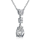 Butterfly 925 Silver 3CT Diamond Pendant Necklace