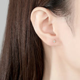 Butterfly 925 Sterling Silver Diamond Japanese Girl Earrings
