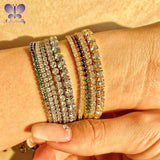 Butterfly 925 Sterling Silver Tennis Bracelet with Simulated Diamonds