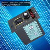 AC 220V 50Hz Motor Speed Controller 0-1450Rpm 15-400W
