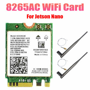 AC8265 WiFi Card+6DB Antenna Network Adapter Nano Dual Band BT4.2 Module