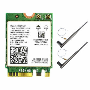 AC8265 WiFi Card+6DB Antenna Network Adapter Nano Dual Band BT4.2 Module