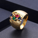 ACCKING Gothic Feather Rings For Women Party Jewelry