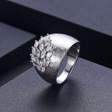 ACCKING Gothic Feather Rings For Women Party Jewelry