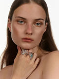 Monaco Statement Stackable Ring For Women Wedding Engagement Dubai Punk Bridal