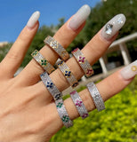 Monaco Stackable Ring Wedding Bridal Top Finger Rings