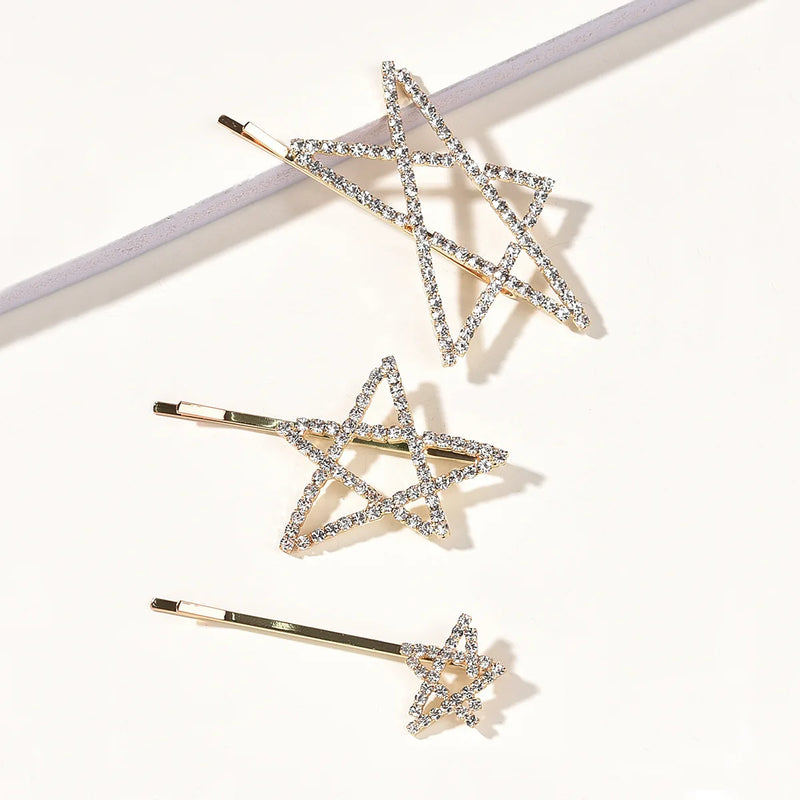 Star Shape Hair Clips Wedding Hair Accessories Women Hairpins Barrettes