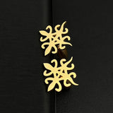 ADINKRA Cufflinks Mens University Diversity Stainless Steel Clips Wedding Gift