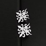ADINKRA Cufflinks Mens University Diversity Stainless Steel Clips Wedding Gift