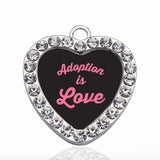 ADOPTION IS LOVE CIRCLE CHARM DIY Necklace&Bracelet Jewelry Making