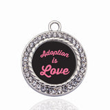 ADOPTION IS LOVE CIRCLE CHARM DIY Necklace&Bracelet Jewelry Making