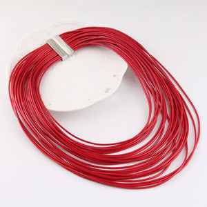 Multilayer Rope Choker Bib Statement Necklace