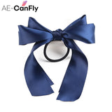 Ribbon Bowknot Elastic Hair Band for Women