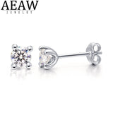 Classic 3mm & 4mm Moissanite Diamond Stud Earrings