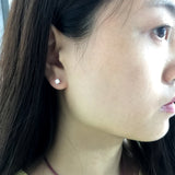 Classic 3mm & 4mm Moissanite Diamond Stud Earrings