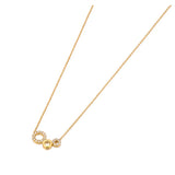 Crystal Circle Choker Necklace 18K PVD Plated Stainless Steel Pendant