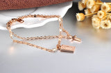 Double Layer Retro Cross Charm Bracelet Elizabeth Coin Jewelry