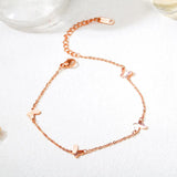 Butterfly Charm Anklet Bracelet Retro Girl Jewelry