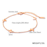 Butterfly Charm Anklet Bracelet Retro Girl Jewelry