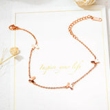 Butterfly Charm Anklet Bracelet Retro Girl Jewelry