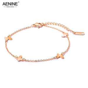 Butterfly Charm Anklet Bracelet Retro Girl Jewelry